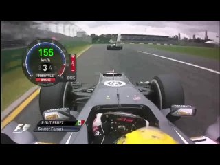 F1 2013 - Australien - Esteban Gutierrez + Massas Pit Stop Onboard