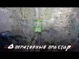 Удар Ланцетом по кабине гусеничной РСЗО Mars-2