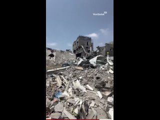 The UN Office for the Middle East (UNRWA) published footage from the Bureij refugee camp in the Gaza Strip