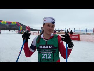 Байкальский лыжный марафон. Победитель Виктория Невьянцева