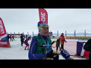 Анна Богалий на Байкальской лыжном марафоне-2024