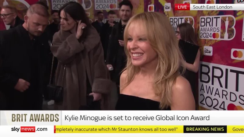 Kylie Minogue Sky News Interview ( Brit