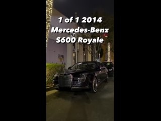 Spotted in Beverly Hills! The 1 of 1 Mercedes-Benz S600 Royale is hardly ever seen in public. Little is known about this one-off