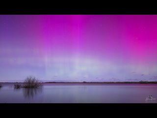 Полярное сияние, Live video+Time lapse, Рязанская область,