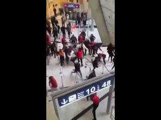 Мигранты-курды устроили драку в парижском аэропорту Шарль де Голль, пытаясь отбить своего активиста Фираза Коркмаза