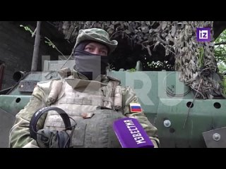 Расчет самоходки Нона-СВК выкуривает боевиков и орудия ВСУ из-под Авдеевки