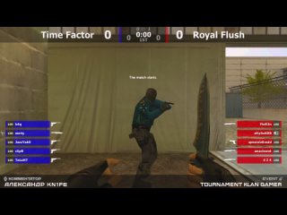 Финал турнира по CS 1.6 от проекта ““Klan Gamer““ [Time Factor -vs- Royal Flush] 2map @kn1feTV