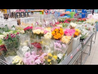 #Цветы в ЛЕНТЕ #ОБЗОР Букеты #орхидеи  #тюльпаны #растения #розы ТРЦ Ривьера #Липецк
