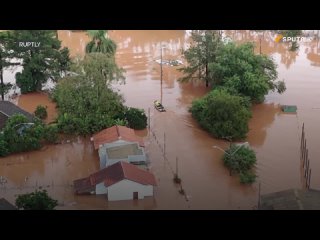 Las inundaciones en el estado de Ro Grande del Sur, en Brasil, provocaron que el Aeropuerto Internacional Salgado Filho, de Por