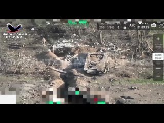 An FPV Drone attacks a Position of the Ukrainian Armed Forces