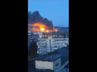 Результаты комбинированного удара дронами и ракетами по Трипольской ТЭС в городе Украинка, пригороде Киева