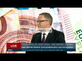 Vor Thüringen-Wahl: Höcke und Voigt liefern sich TV-Duell