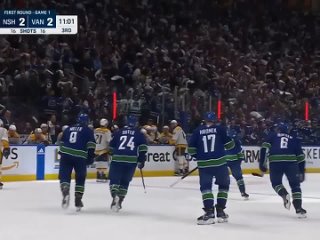 Quinn Hughes and Dakota Joshua  Predators Scoring Two Goals In 12 seconds