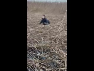 In the morning I got stuck in the reeds on the border with Moldova