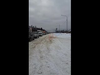 Пробка на трассе Тюмень  Ханты-Мансийск