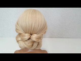 Красивая прическа из Резинок. Быстро и Легко! Beautiful hairstyle made of rubber  and Easy