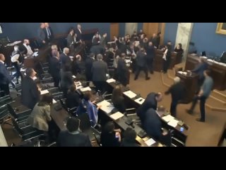 В парламенте Грузии произошла эпичная драка