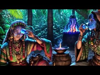 Psychedelic Trance - Ayahuasca Trip Visuals _ Intense Trippy Animation 🧘🏻_♀️ Psytrance DMT mix