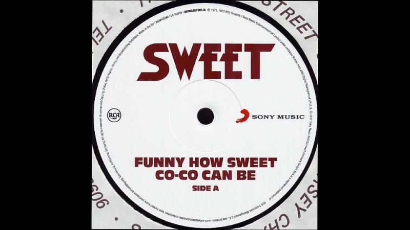 ВИНИЛОВАЯ КОЛЛЕКЦИЯ, VINYL COLLECTION. The Sweet. Funny How Sweet Co Co Can Be 1971,