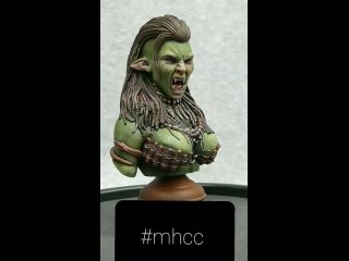 War Cry Orc Bust#mhcc #orc #warcraft #femme_fatales
