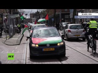 Pays-Bas : un cortège pro-palestinien a traversé Rotterdam
