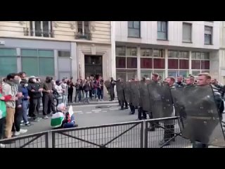 La polica francesa atac a estudiantes de la Sorbona en una manifestacin pro palestina