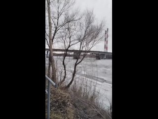 В Кемерове провели подрыв льда на Томи