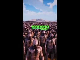 1000000 Зомби vs Терминатор. Угадай кто победит