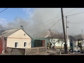 ️Луганские пожарные оперативно ликвидировали пожар в частном доме