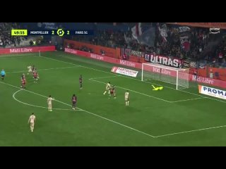 Шикарный гол нападающего ПСЖ Килиана Мбаппе в ворота Монпелье