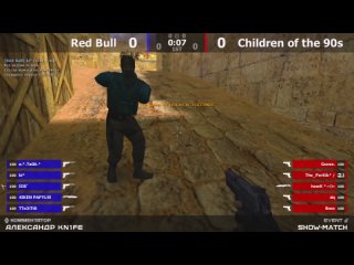 Шоу-Матч по CS 1.6 [Children of the 90s -vs- Red Bull] 1map  @kn1feTV