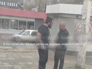 В Костроме абу-бандит напал на дедушку водителя автобуса.