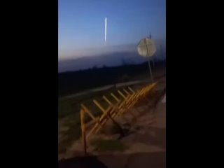 Кадры полета ракеты снятые очевидцами.