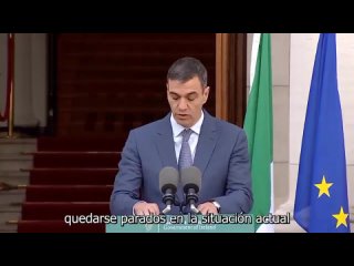 ️Presidente del gobierno de España, Pedro Sánchez: “España e Irlanda nos comprometemos con el reconocimiento del Estado de Pales
