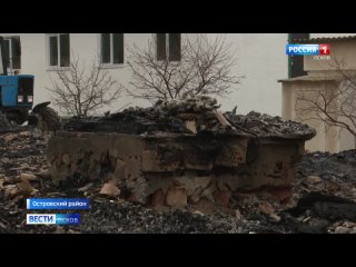 Две жилых постройки сгорели в Свято-Введенском женском монастыре в Островском районе