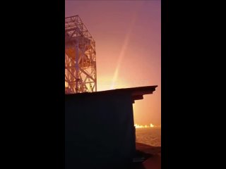 Кадры прилёта ракеты по Днепровской ГЭС в Запорожье