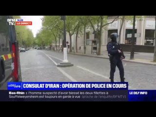 Неизвестный мужчина, который угрожал взорвать иранское консульство в Париже, задержан спецназом в ходе контртеррористической опе