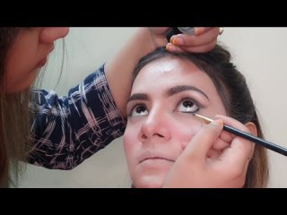 Lashes Beauty Parlour - Traditional pakistani Mehndi bride makeup tutorial  Mehndi Bridal Look By Nazia Khan