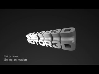 Rotor 3D Kinetic Typography