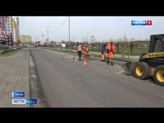 В Засечном на Прибрежном бульваре и улице Мясницкой начались дорожные работы