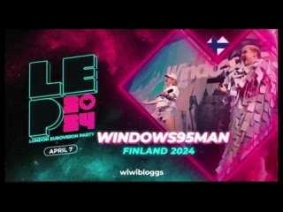 Windows95man No Rules (Finland 2024) - LIVE @ London Eurovision Party 2024
