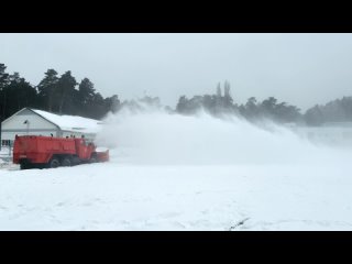 Эффектная уборка снега в Заречном