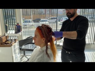 Serkan Karayılan Kuaför  - How to Make Copper Hair Color! Opening Dyeing Process I USED Hus MayDay How was the effect？