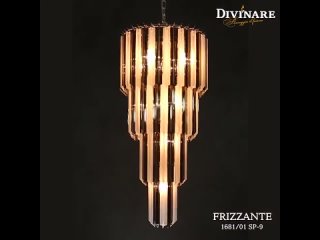 Люстра каскадная Divinare Frizzante 1681/01 SP-9