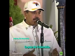 Maduro da un mensaje para construir “la paz de Colombia”