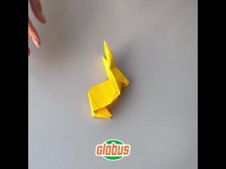 Пасхальный кролик в технике оригами