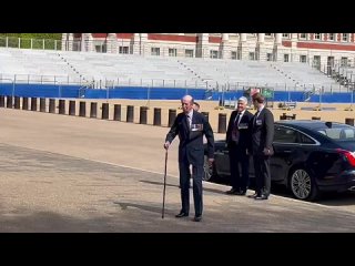 The Duke of Kent, 88, arrives at the Guards Chapel