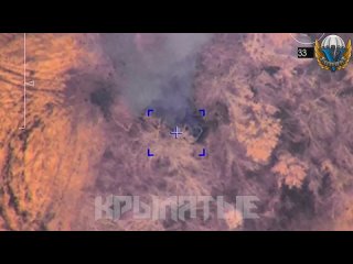 🔥 Горящий ЗРК «Стрела-10» украинской армии в объективе БПЛА «Орлан»