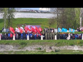 Сегодня в Костроме прошла патриотическая акция Венок Победы
