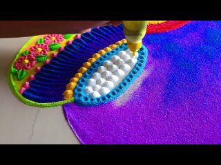 Satisfying video   Sand art   Rangoli Designs for Sankranti   Diwali 2023
